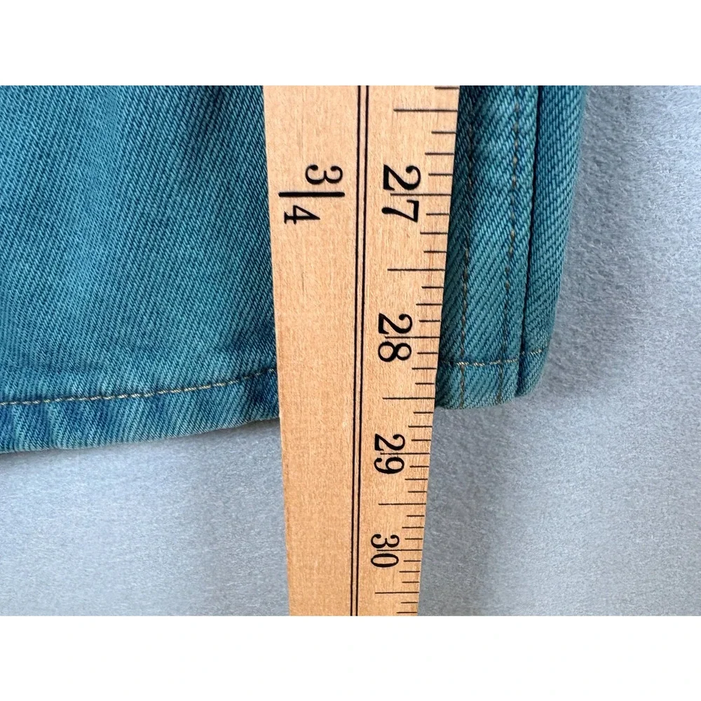 Levi's Baggy Fit Men's 32x32 Teal Green Overdyed Jeans Y2K Style